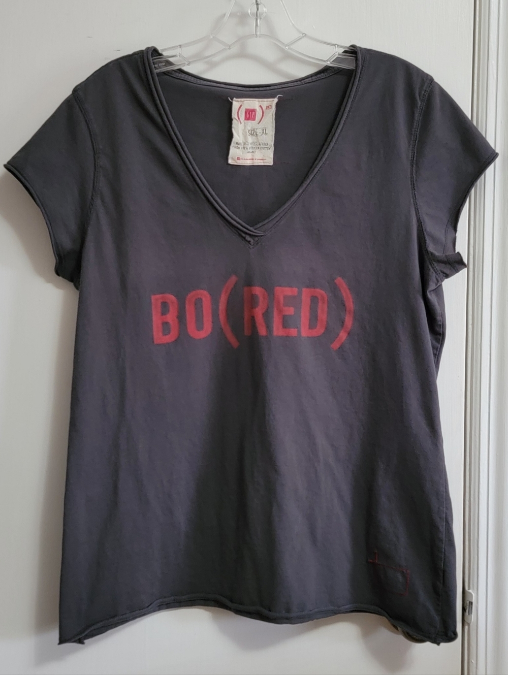 GAP Project (RED) gray/red T-shirt
